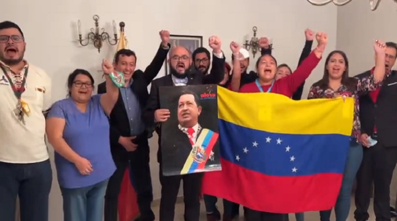 Integrantes del Partido Libertad y Refundación de Honduras ratifican hermandad con Venezuela