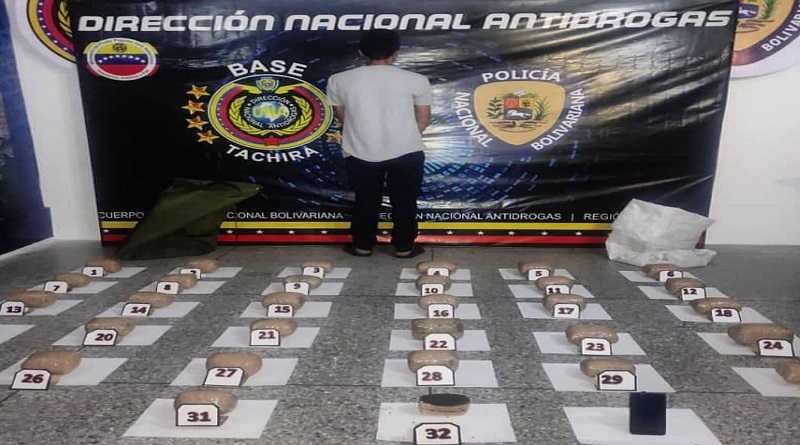PNB incautó más de 15 kilos de droga en Táchira