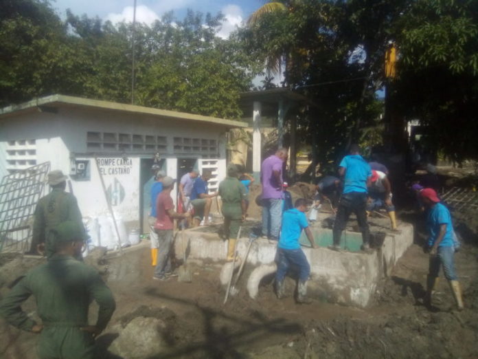 Rehabilitan sistema de captación de aguas en El Castaño
