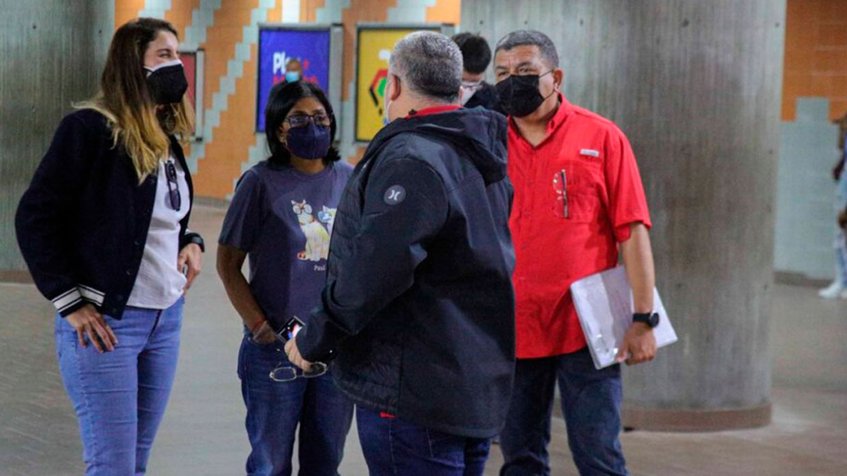 Vicepresidenta, Delcy Rodríguez, supervisó trabajos de rehabilitación en estaciones del Metro de Caracas