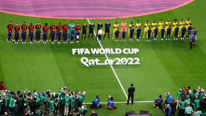 El Mundial-2022 de fútbol comenzó con el partido Qatar Vs. Ecuador