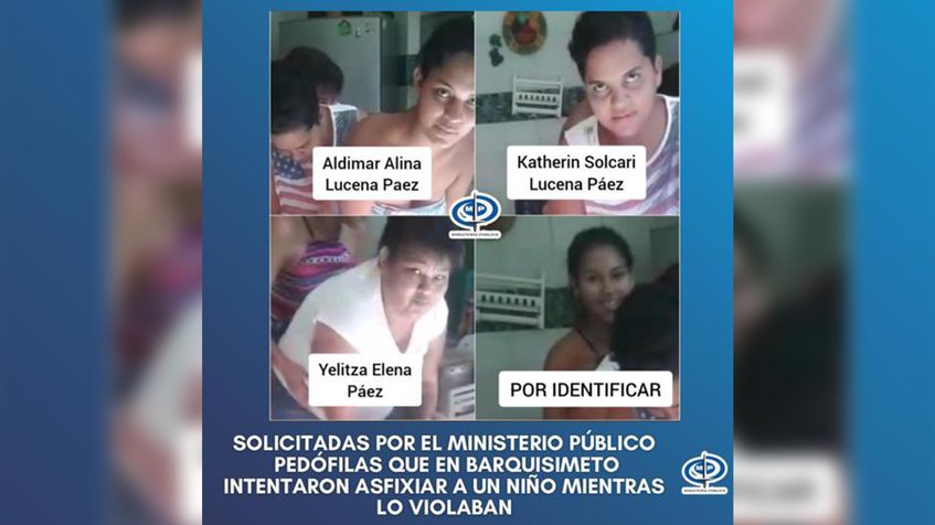 Desmantelan red de pedofilia en Lara vinculadas a las tías y abuela del niño de 7 años abusado