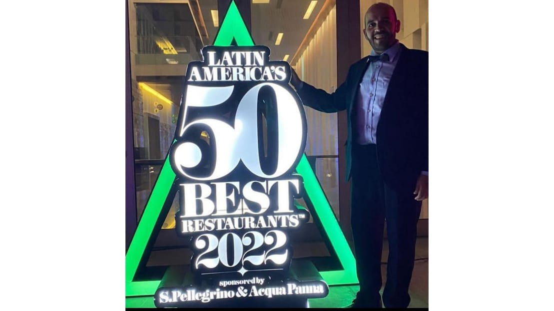 El chef venezolano, Victor Moreno, se hizo presente en los Latin America’s 50 Best Restaurants 2022