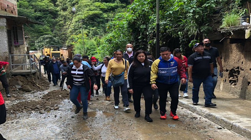 La Alcaldía de Caracas inspeccionó sectores Plan de Manzano y Manga Joba afectados por las lluvias