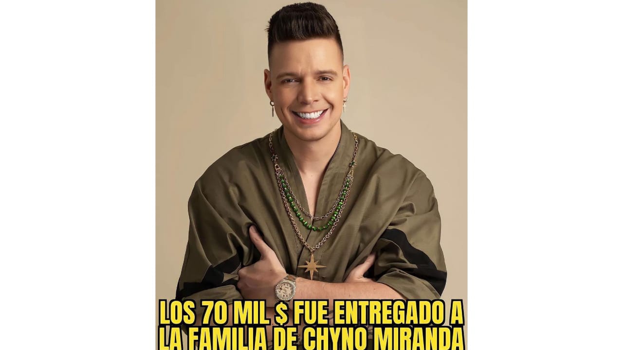 La familia de Chyno Miranda tiene los 70mil dólares del concierto benéfico