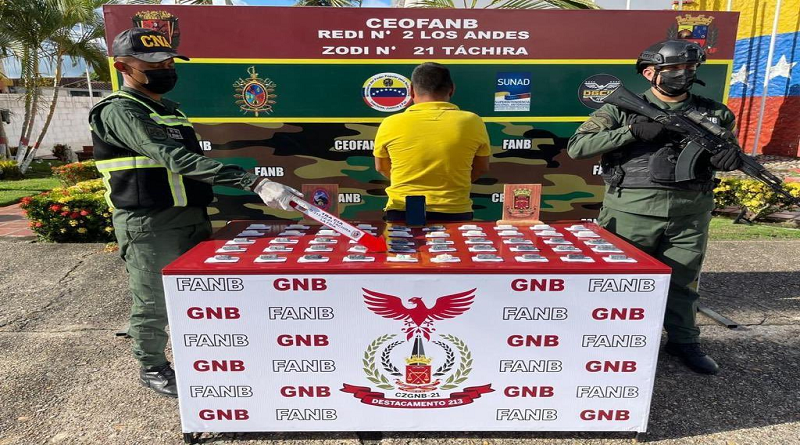FANB detuvo a siete sujetos por delitos de narcotráfico en Zulia y Táchira