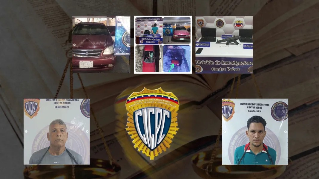 CICPC capturó a dos delincuentes por robo a empresas de computación