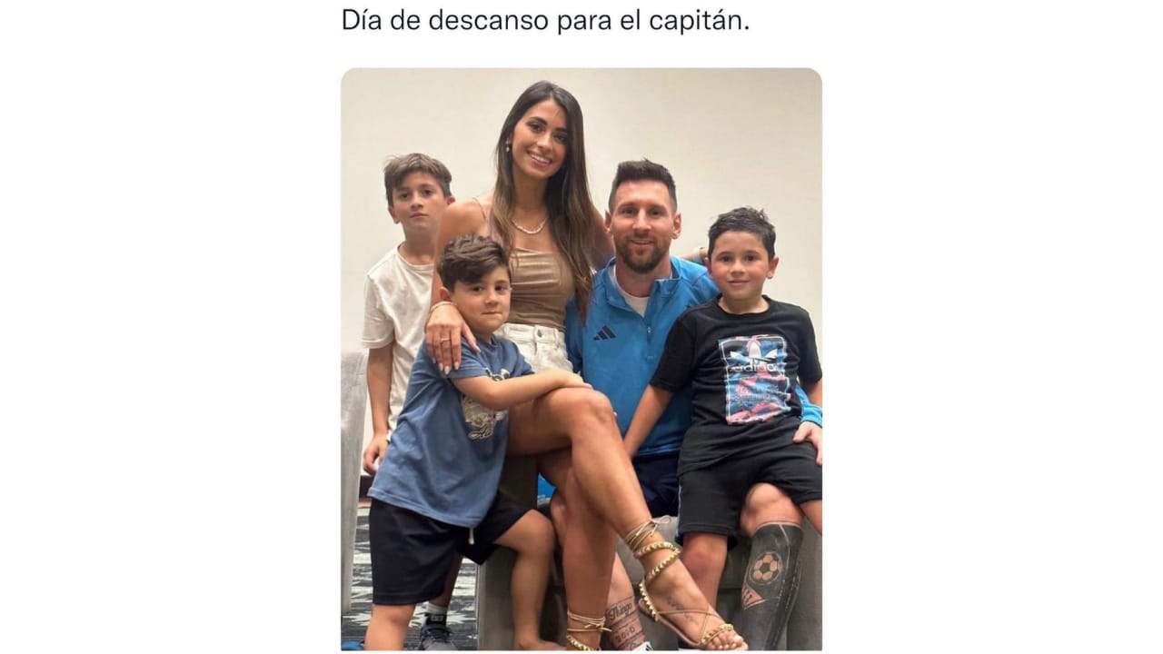 Lionel Messi tiene un día en familia en Qatar