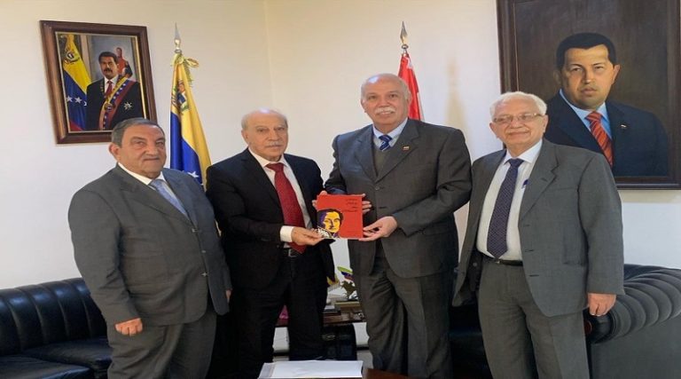 Embajador venezolano en Líbano se reunió con presidente del Comité de Defensa Árabe Siria