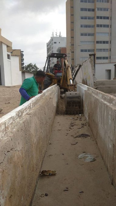 En Lechería realizaron trabajos de mantenimiento