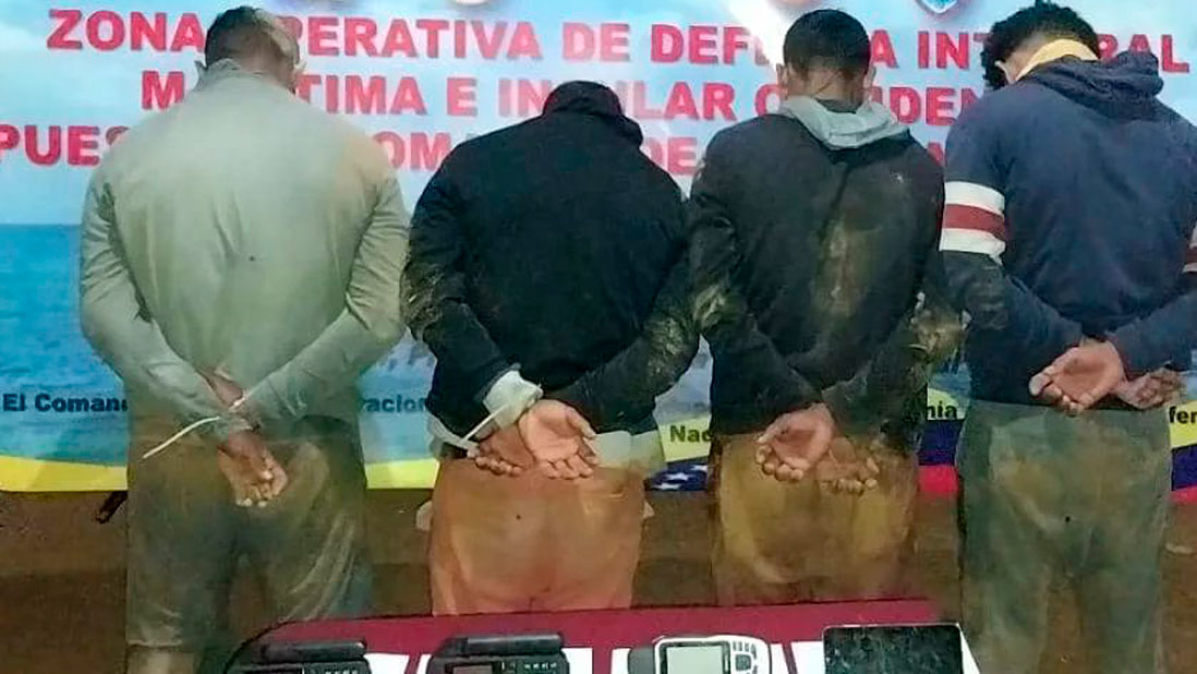 Falcón | Detienen a 4 personas en una embarcación utilizada para el narcotráfico Falcón