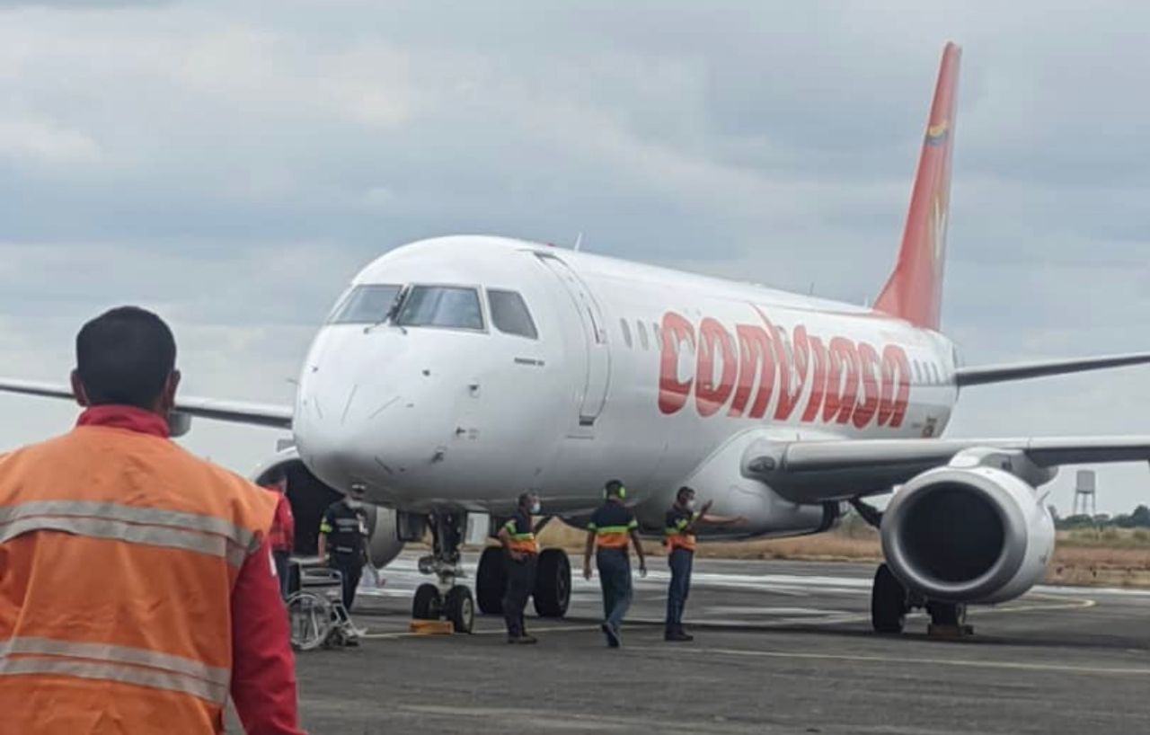 Llegó avión a Barinas para inaugurar la ruta Barinas -Porlamar – Barinas