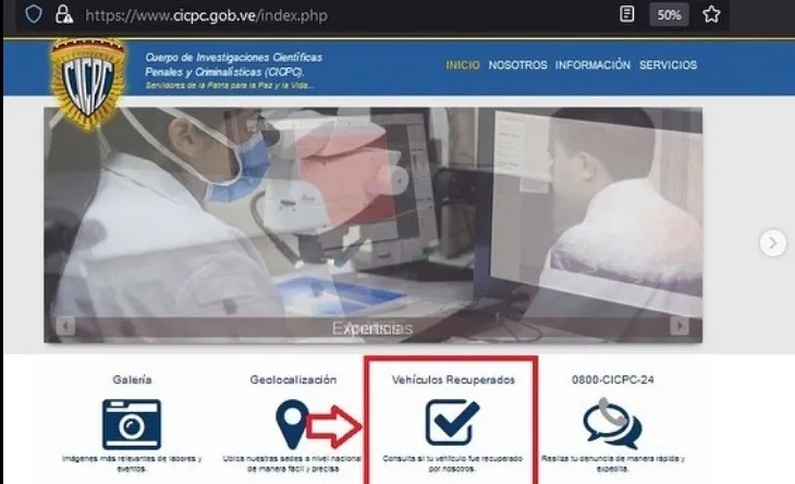 CICPC creó portal web para conocer si tu vehículo fue recuperado luego de un robo