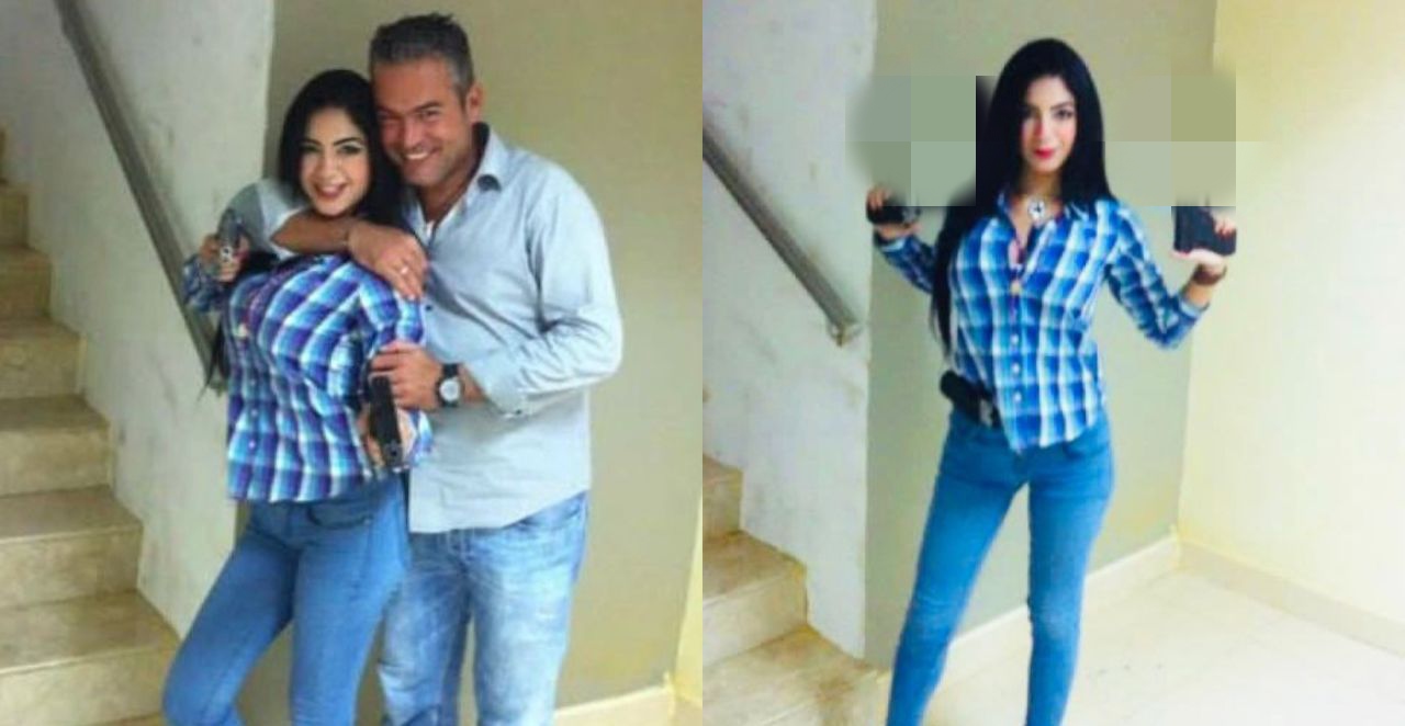 Se filtran imágenes de la solicitada por la justicia Elizabeth Yépez portando armas de fuego (+fotos)
