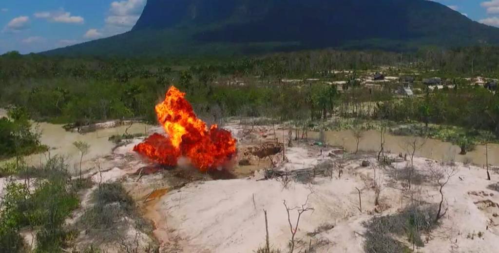 FANB desmanteló un campamento de minería ilegal en Amazonas