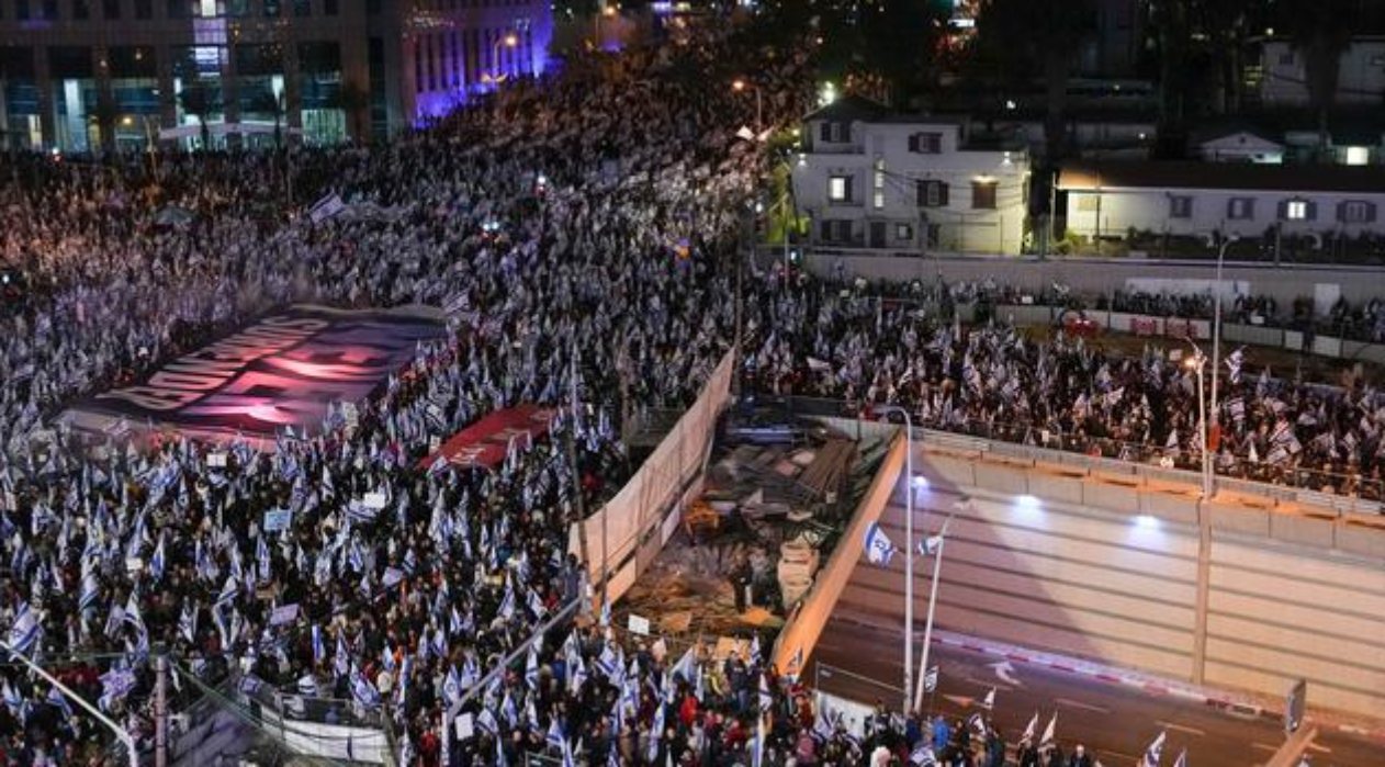 Multitudinarias protestas se registraron contra el gobierno de Israel