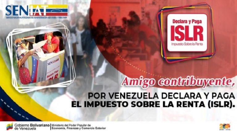 Seniat | Hasta el 31 de marzo se podrá declarar el ISRL
