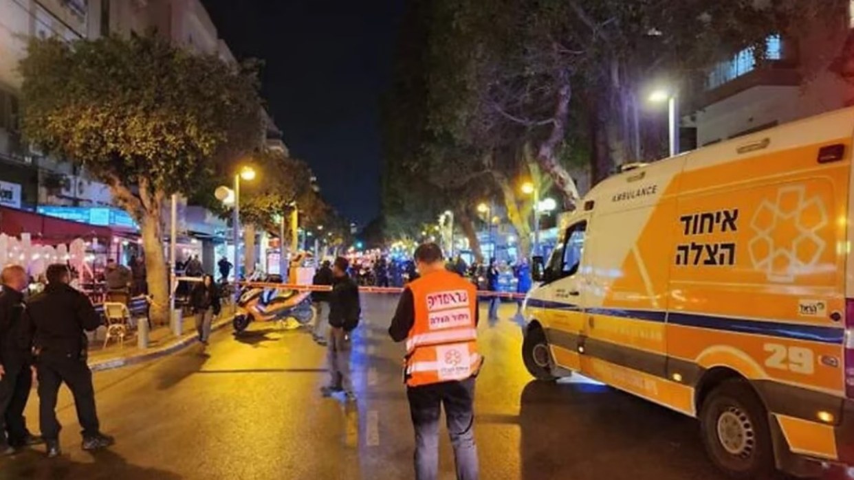 Ataque en la ciudad israelí de Tel Aviv deja tres heridos