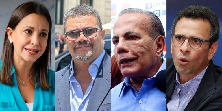 ¿Si hoy fueran las elecciones primarias para elegir el candidato presidencial de la oposición, por cuál de éstos 4 candidatos votarías?