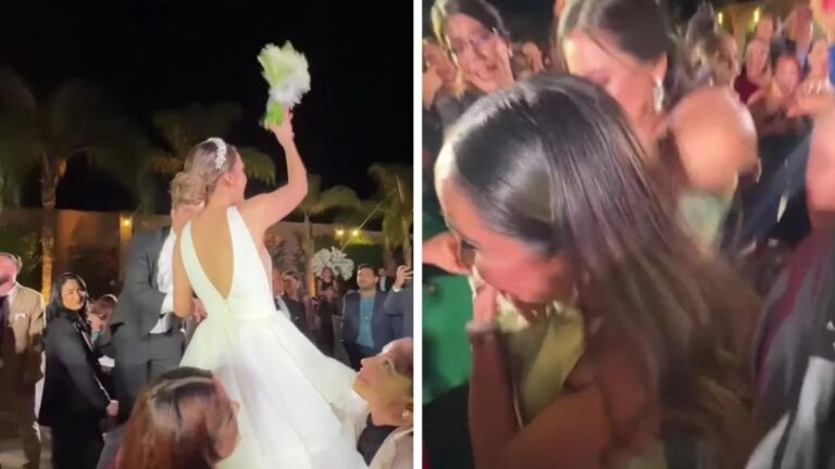 Se disputaron el ramo de novia durante una boda y la situación se descontroló