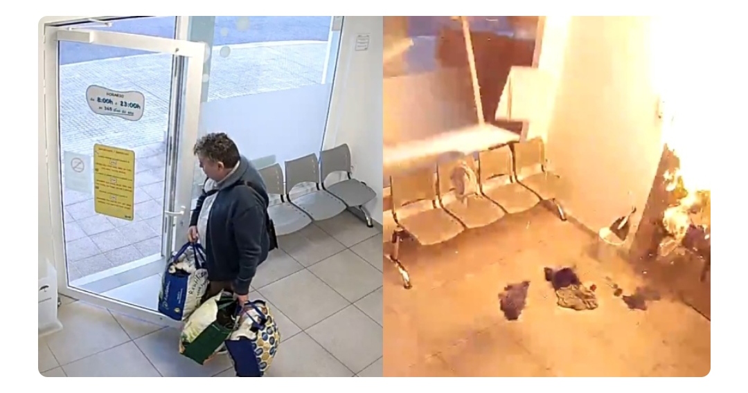 ¡No era su día! Un hombre se salvó de morir en una fuerte explosión dentro de una lavandería en España