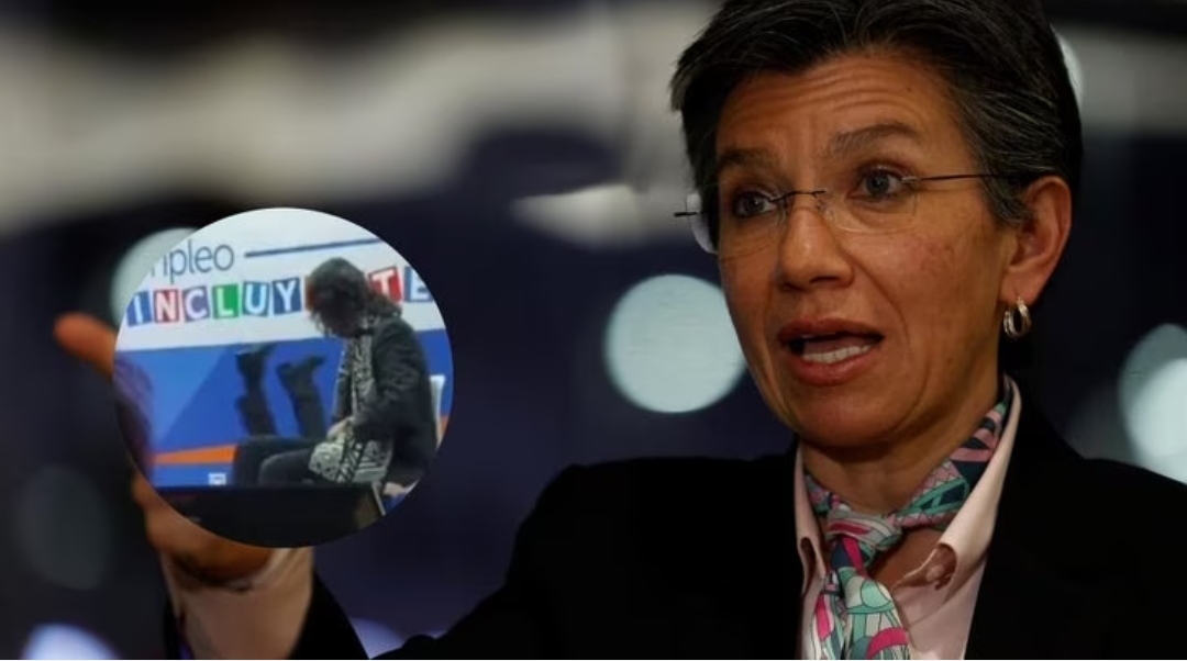 Alcaldesa de Bogotá, Claudia López, sufrió una aparatosa caída durante un evento público (+Vídeo)