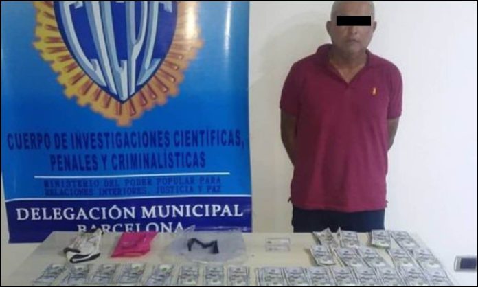 Estafaba con la venta de maquinaria pesada del Estado y el Cicpc lo detuvo en Anzoátegui con más de 20 mil dólares