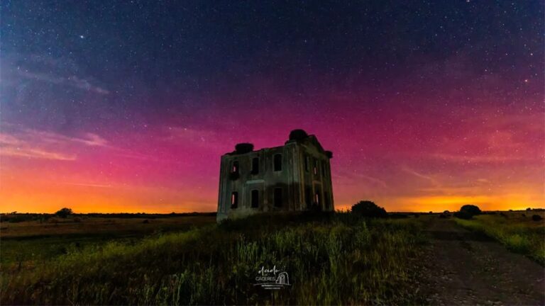 ¡Imagen del día para la NASA! Una aurora boreal captada en Cáceres