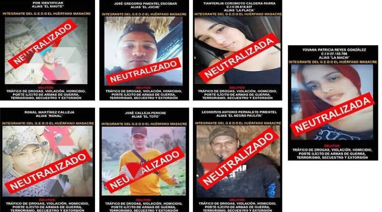Neutralizados 7 miembros de dos bandas que operaban en los municipios Miranda y Mauroa