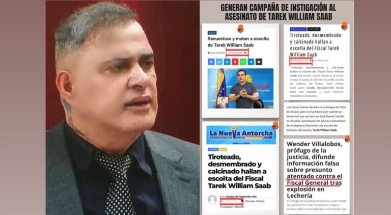 Generan campaña de instigación al asesinato de Tarek William Saab