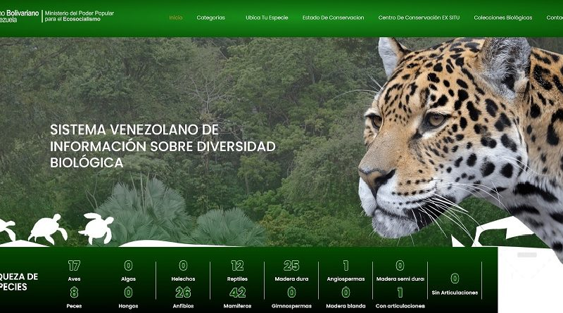 ¡A disposición! Sistema de información para la diversidad biológica en Venezuela