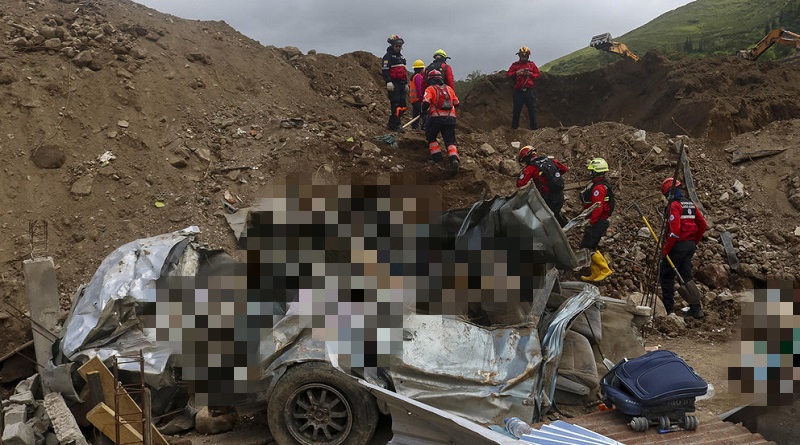 Asciende a 52 el número de fallecidos por alud ocurrido en Ecuador