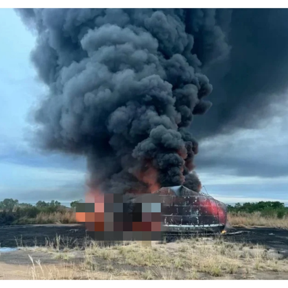 Registraron incendio en un tanque de almacenamiento de crudo en Zulia: Habría sido impactado por un rayo
