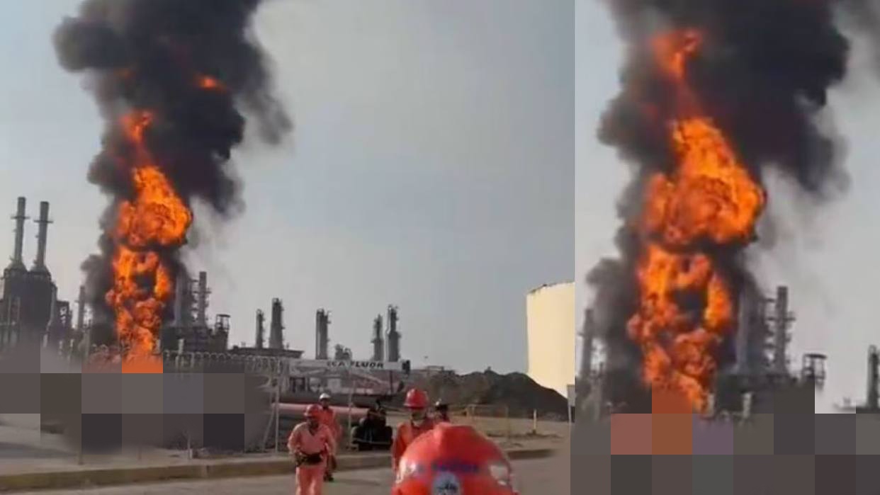Registraron una fuerte explosión en una refinería al sur de México