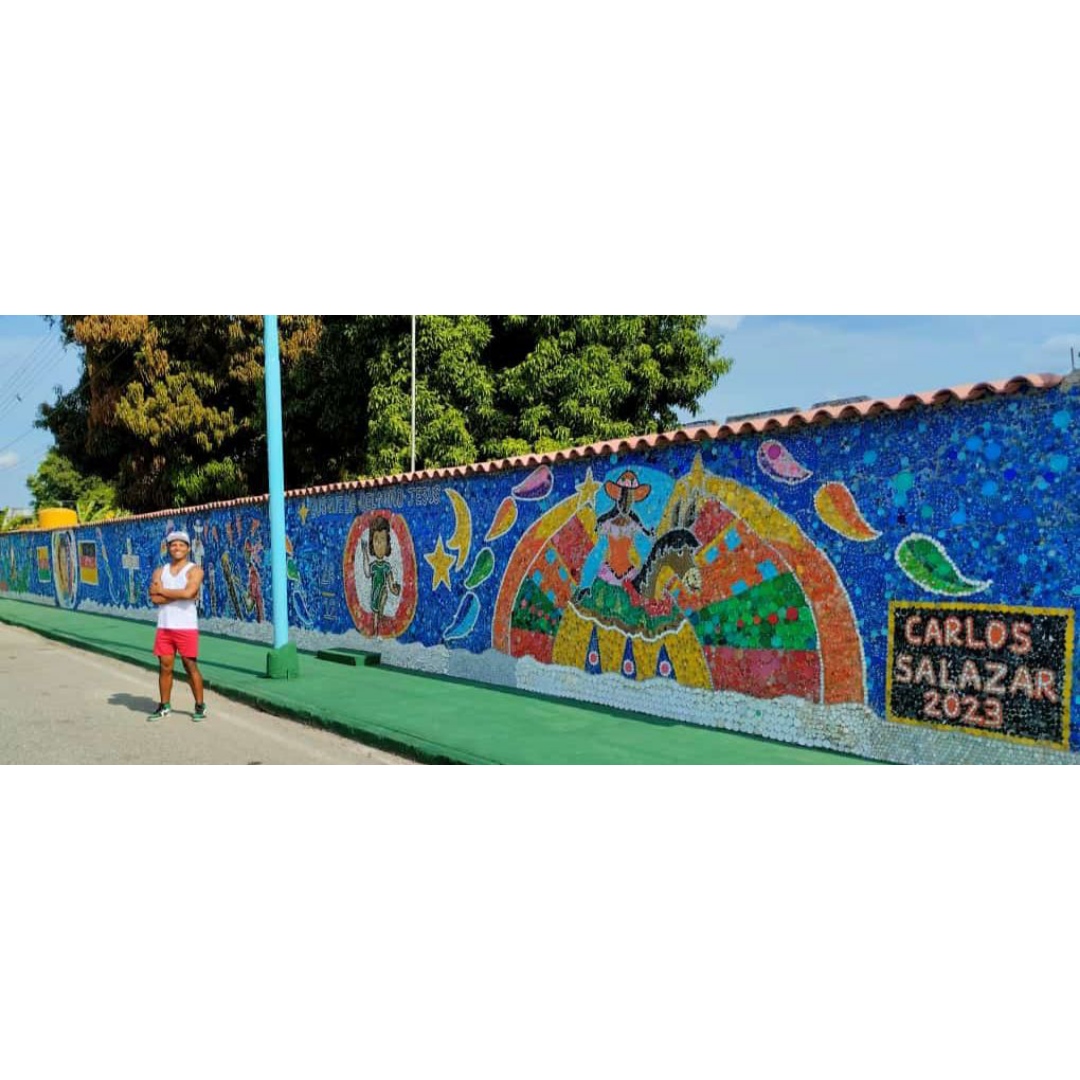 ¡Más de 300 mil tapas! Mural con tapas plásticas en Mamporal, estado Miranda terminado con éxito, “ahora le toca a Barinas”
