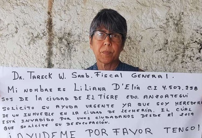 Designada Fiscalía 24 y 1era del estado Anzoátegui para investigar y sancionar a invasores del inmueble de una adulta mayor