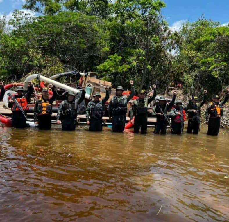 La Fanb por medio de la Operación Roraima dio un duro golpe a la minería ilegal en Bolívar