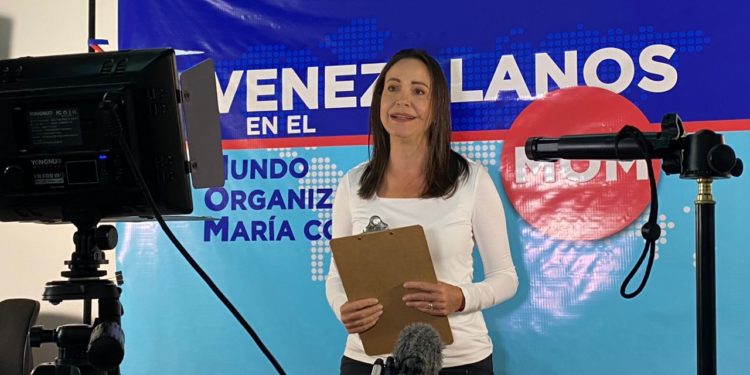 María Corina Machado lanzó la plataforma MOM para articular a los venezolanos en el exterior