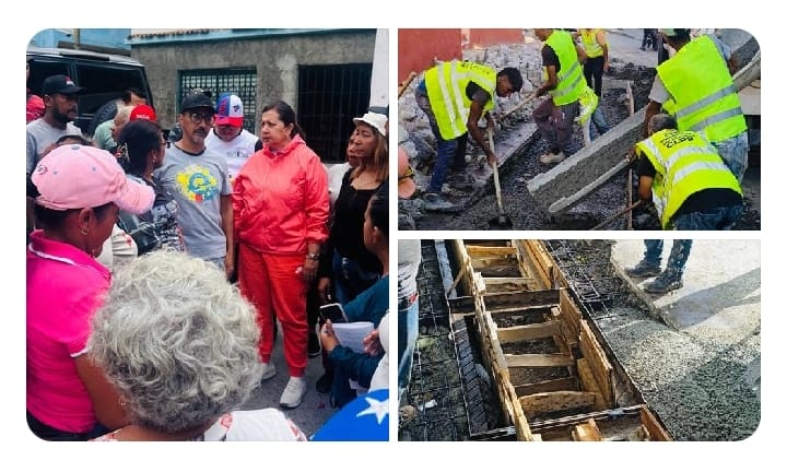 Supervisan trabajos de rehabilitación vial en Carapita