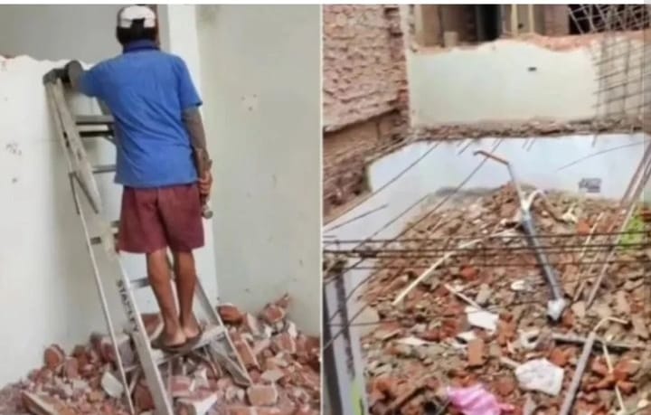 Un hombre destruyó la propiedad que había construido en la propiedad de su suegro tras finalizar su relación