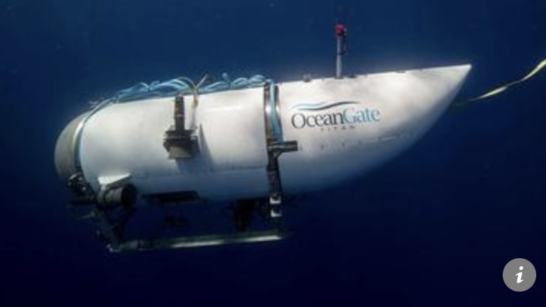 Desaparece un submarino que llevaba cinco turistas a ver los restos del Titanic