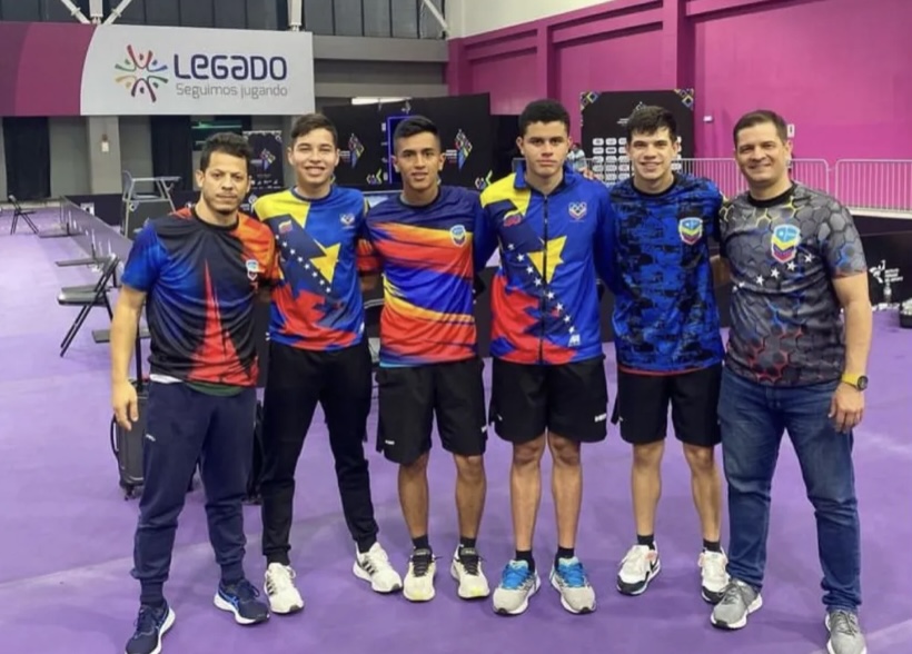 Venezuela|Equipo masculino subió al podio en tenis de mesa