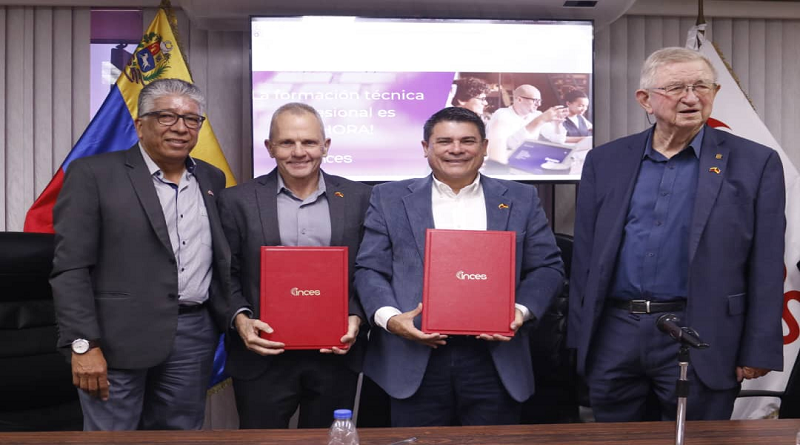 Inces firmó convenios con cámara de comercio venezolana-alemana para promover formación