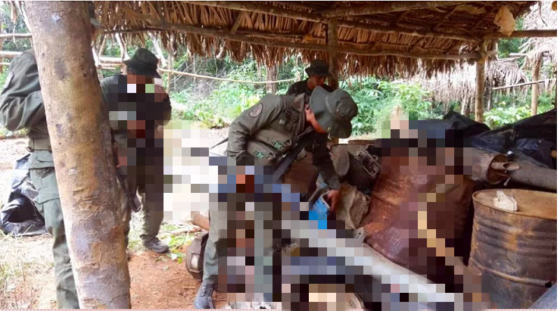 FANB combate minería ilegal en el Parque Nacional Yapacana en Amazonas