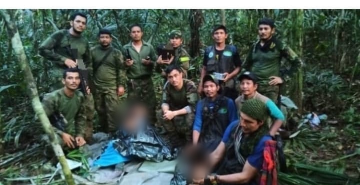 Encontraron con vida a los niños que estuvieron perdidos 40 días en la selva colombiana