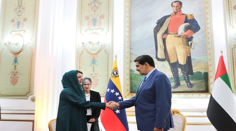Presidente Nicolás Maduro recibió en Miraflores a la ministra de Emiratos Árabes Unidos