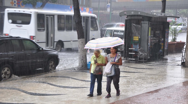 Inameh pronostica lluvias y chubascos en gran parte del país