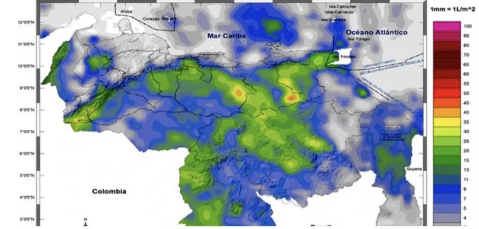 INAMEH pronostica lluvias con actividad eléctrica por Onda Tropical 24