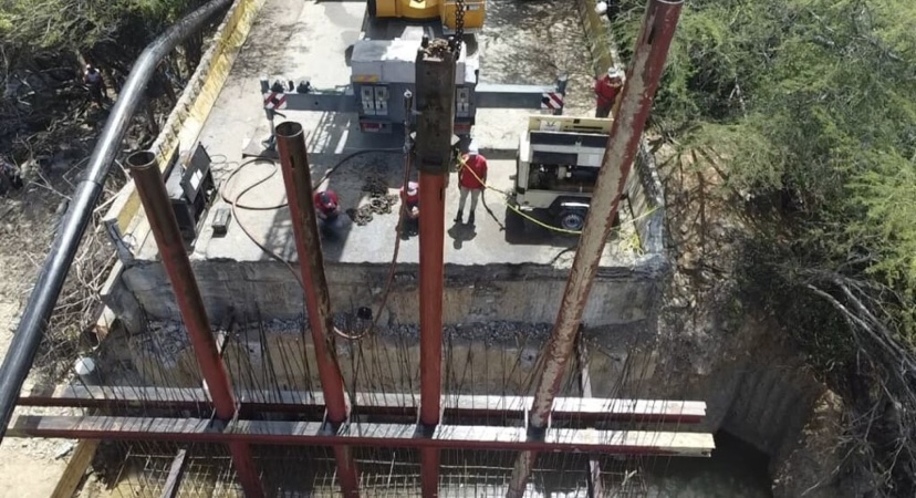 Reparación del puente Guayacán avanza en 73%