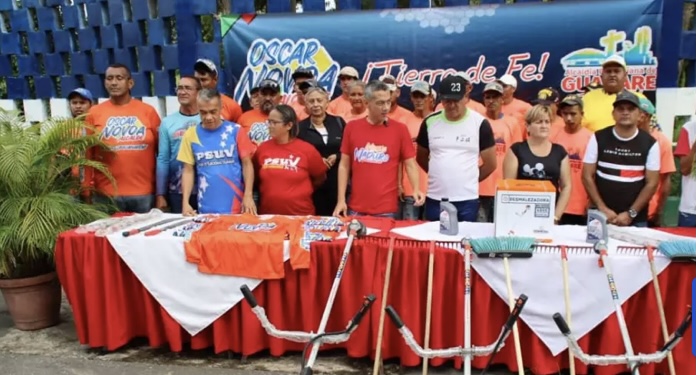 Alcalde Novoa entregó nuevos equipos y herramientas a trabajadores para fortalecer limpieza y embellecimiento de Guanare